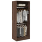 JUNG Vida Kleiderschrank Braun Eichen-Optik 80x50x200 cm Holzwerkstoff