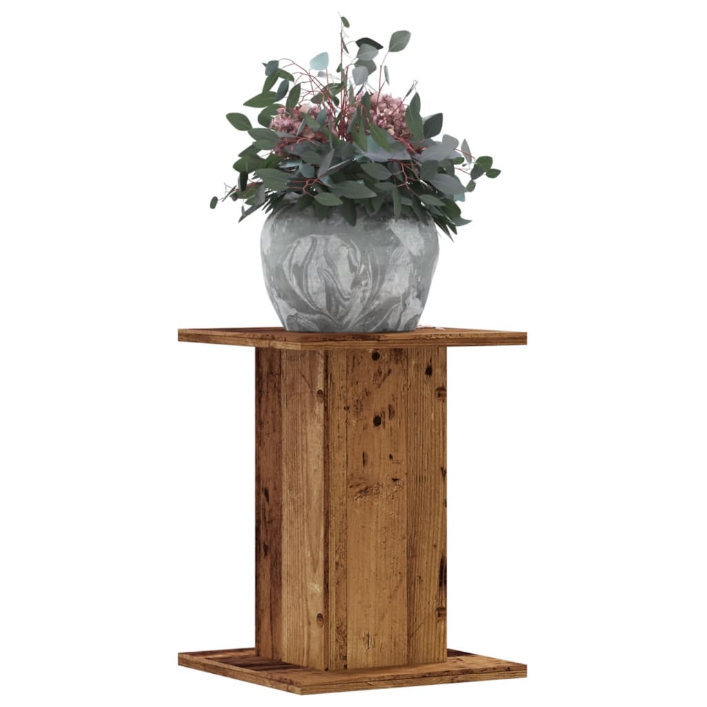 JUNG Vida Pflanzenständer 2 Stk. Altholz-Optik 30x30x40 cm Holzwerkstoff
