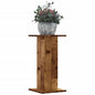 JUNG Vida Pflanzenständer 2 Stk. Altholz-Optik 30x30x60 cm Holzwerkstoff