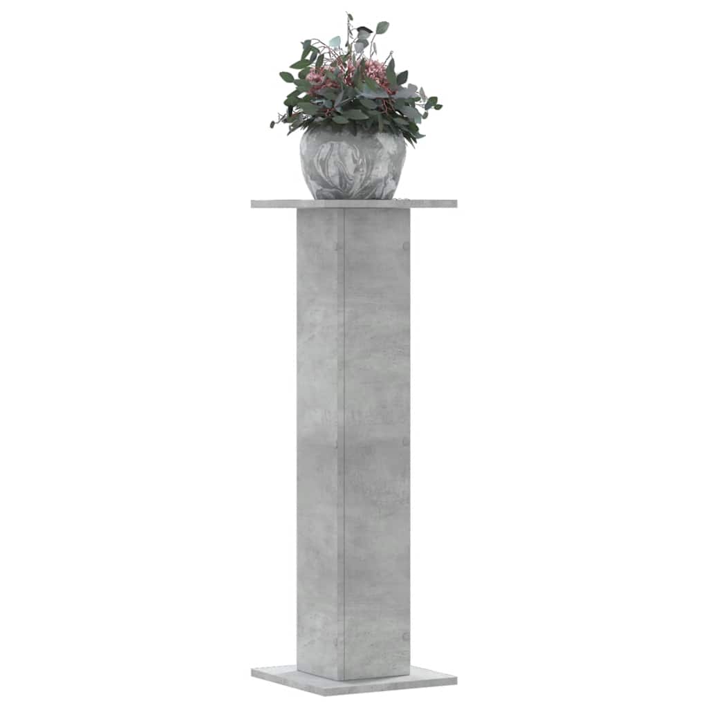 JUNG Vida Pflanzenständer 2 Stk. Betongrau 30x30x95 cm Holzwerkstoff