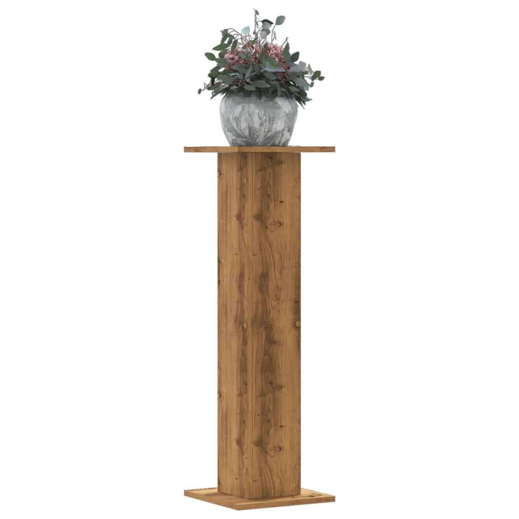 JUNG Vida Pflanzenständer 2 Stk. Artisan-Eiche 30x30x95 cm Holzwerkstoff