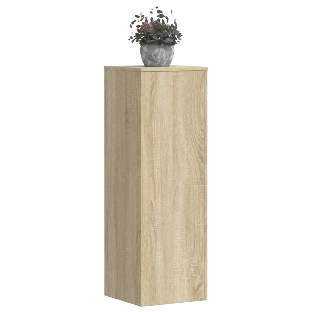 JUNG Vida Pflanzenständer 2 Stk. Sonoma-Eiche 33x33x100 cm Holzwerkstoff