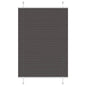 JUNG Vida Plissee Schwarz 85x100 cm Stoffbreite 84,4 cm Polyester