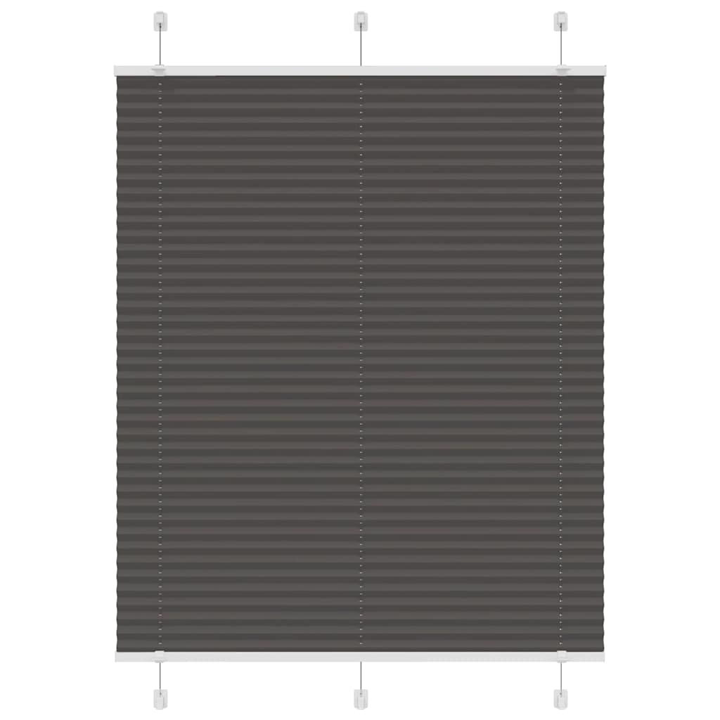 JUNG Vida Plissee Schwarz 110x100 cm Stoffbreite 109,4 cm Polyester