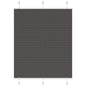 JUNG Vida Plissee Schwarz 110x100 cm Stoffbreite 109,4 cm Polyester