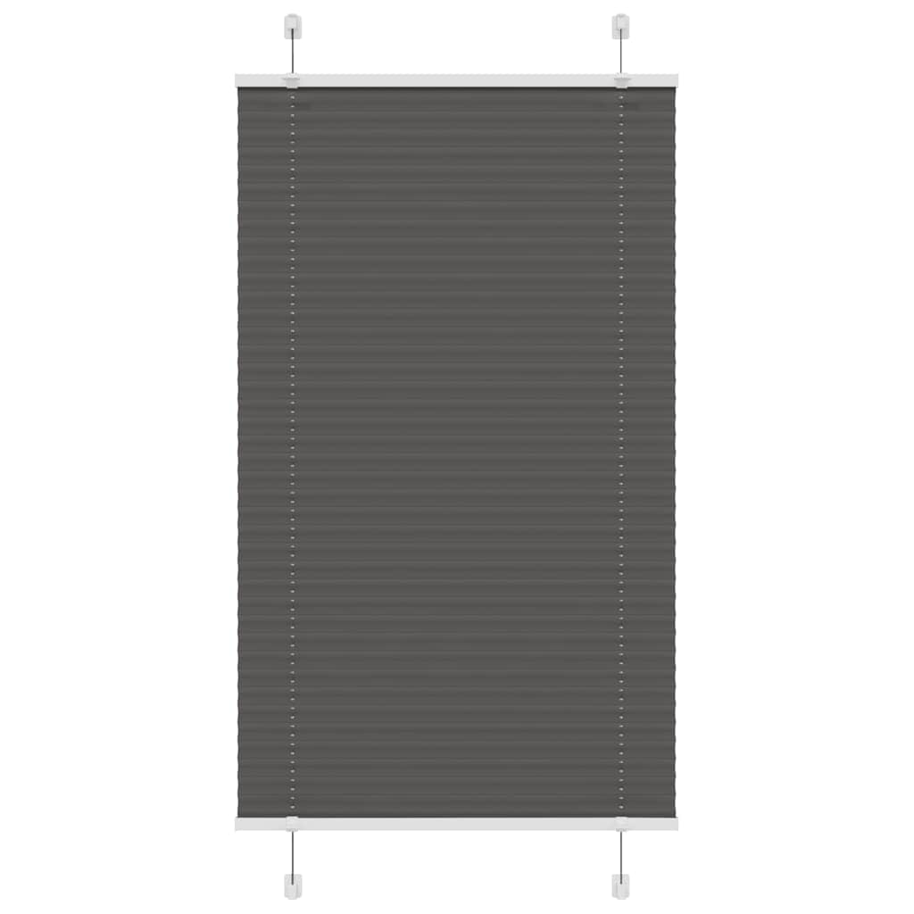 JUNG Vida Plissee Schwarz 80x150 cm Stoffbreite 79,4 cm Polyester