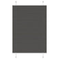 JUNG Vida Plissee Schwarz 85x150 cm Stoffbreite 84,4 cm Polyester