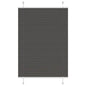 JUNG Vida Plissee Schwarz 90x150 cm Stoffbreite 89,4 cm Polyester