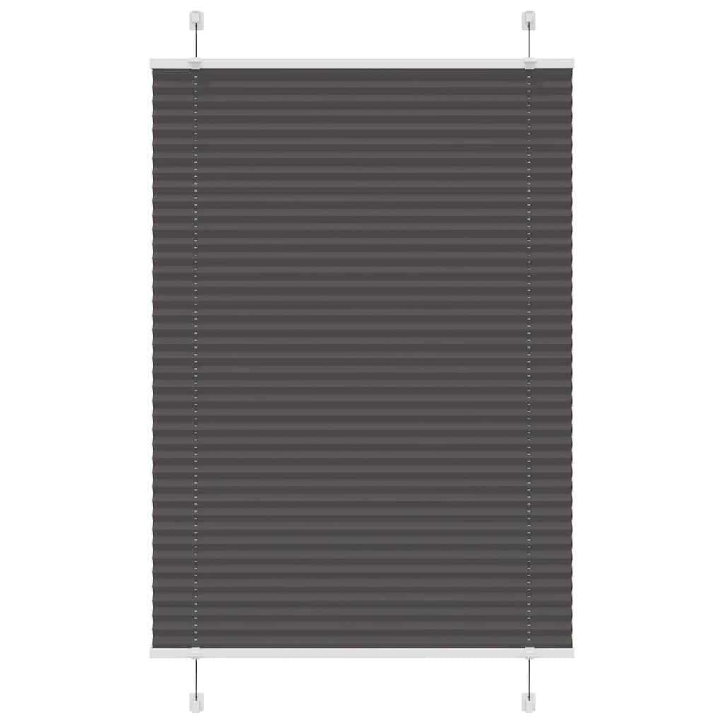 JUNG Vida Plissee Schwarz 95x150 cm Stoffbreite 94,4 cm Polyester