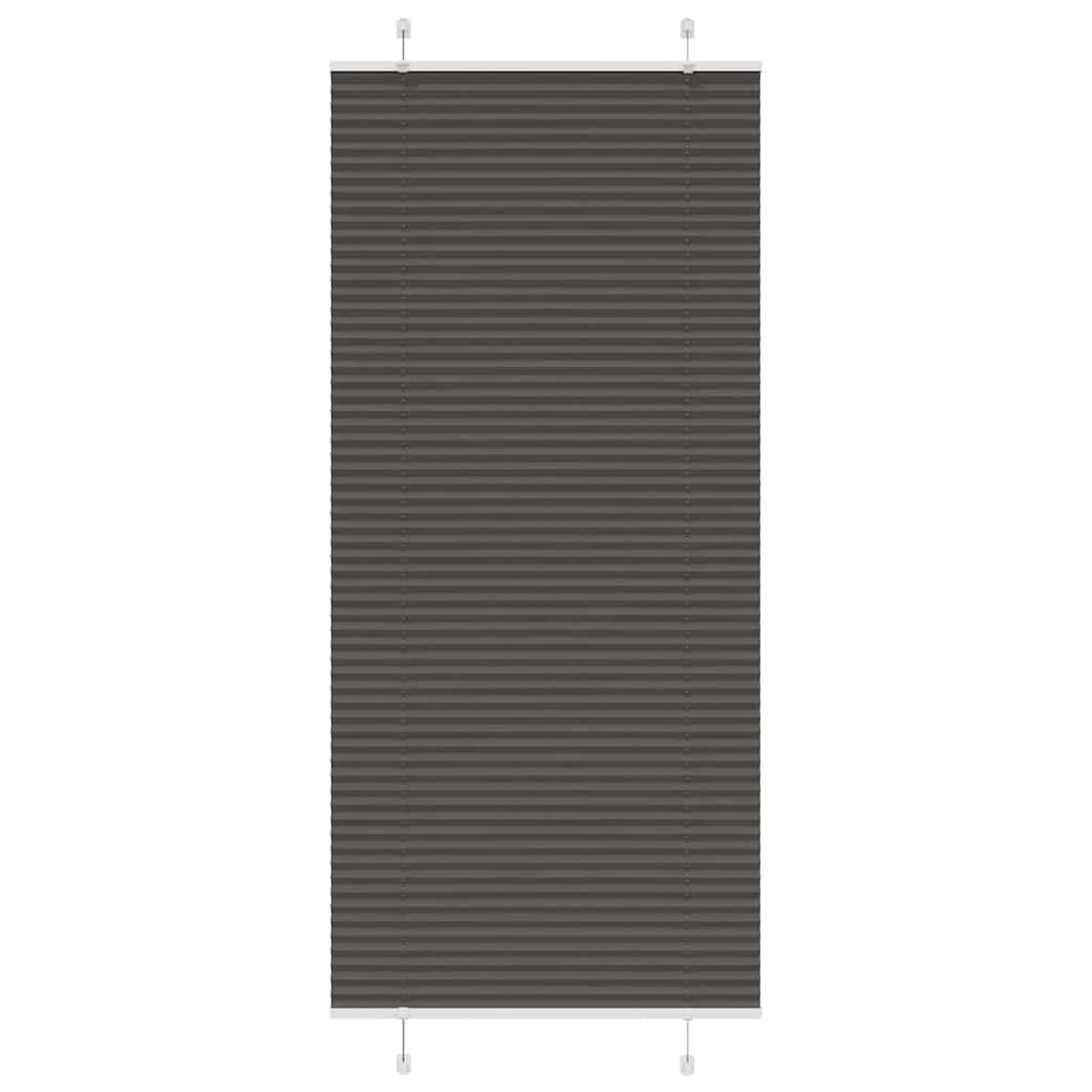 JUNG Vida Plissee Schwarz 95x200 cm Stoffbreite 94,4 cm Polyester