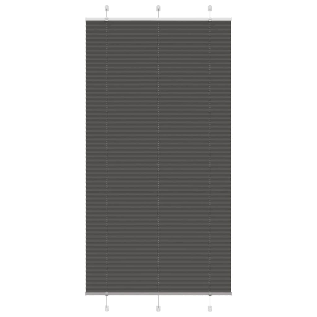 JUNG Vida Plissee Schwarz 105x200 cm Stoffbreite 104,4 cm Polyester