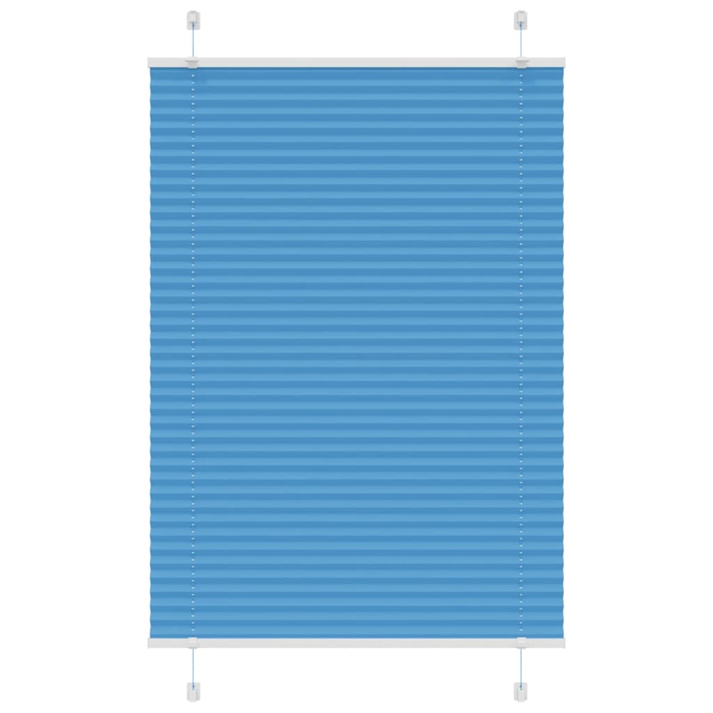 JUNG Vida Plissee Blau 95x100 cm Stoffbreite 94,4 cm Polyester