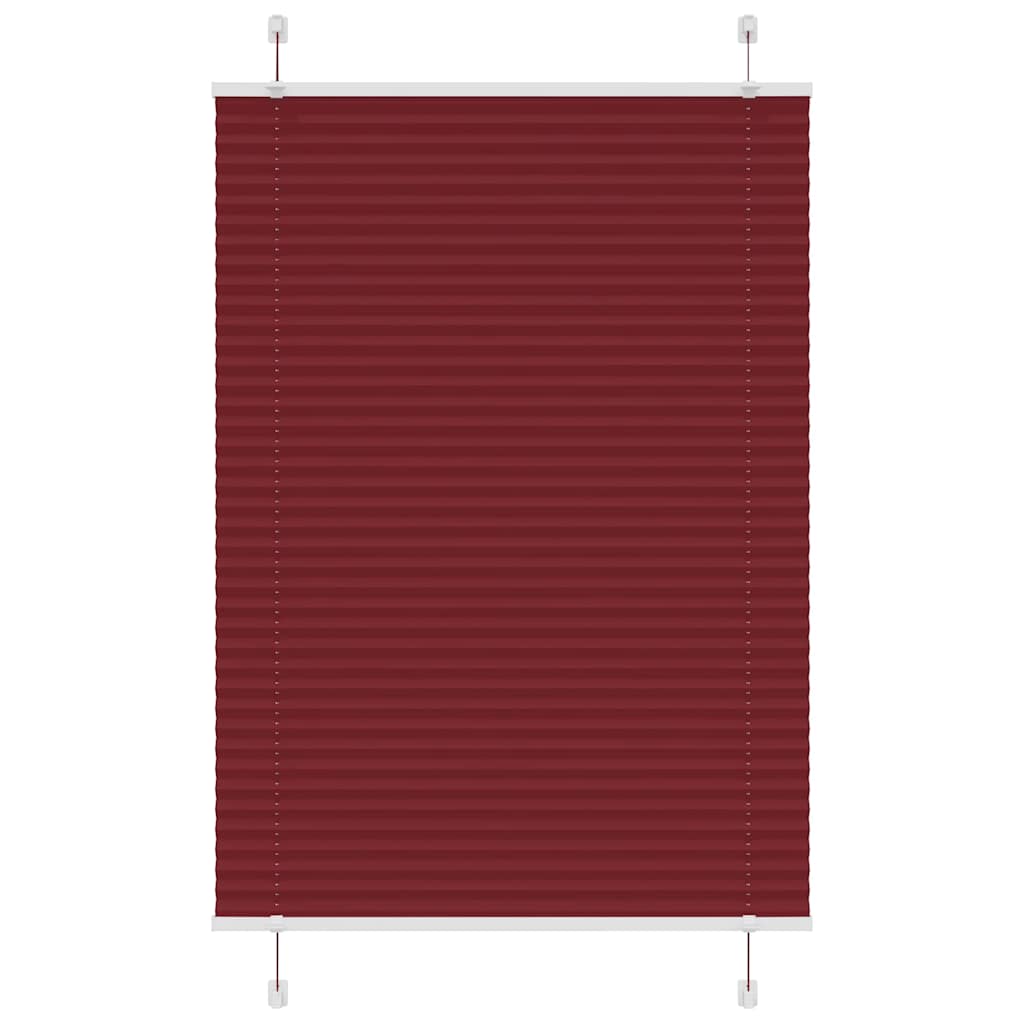 JUNG Vida Plissee Bordeauxrot 90x100 cm Stoffbreite 89,4 cm Polyester