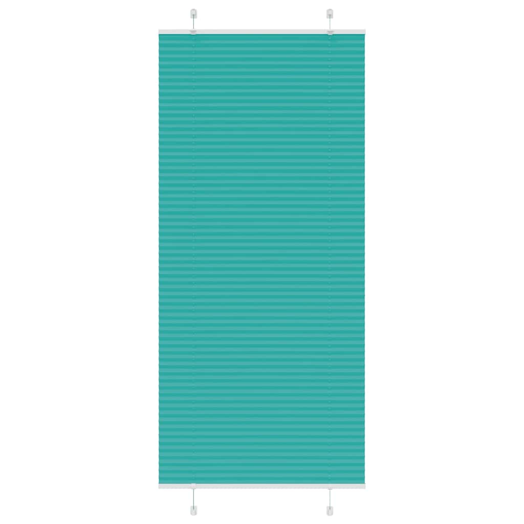 JUNG Vida Plissee Petrolgrün 90x200 cm Stoffbreite 89,4 cm Polyester