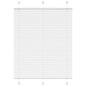 JUNG Vida Plissee Weiß 105x150 cm Stoffbreite 104,4 cm Polyester
