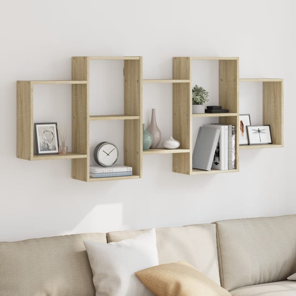 JUNG Vida Wandregal Sonoma-Eiche 159x18x65 cm Holzwerkstoff