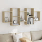 JUNG Vida Wandregal Sonoma-Eiche 159x18x65 cm Holzwerkstoff