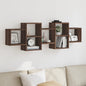 JUNG Vida Wandregal Braun Eichen-Optik 129x18x42 cm Holzwerkstoff