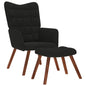 JUNG Vida Relaxsessel mit Hocker Schwarzer Samt