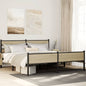 JUNG Vida Metallbett ohne Matratze Sonoma-Eiche 183x213 cm