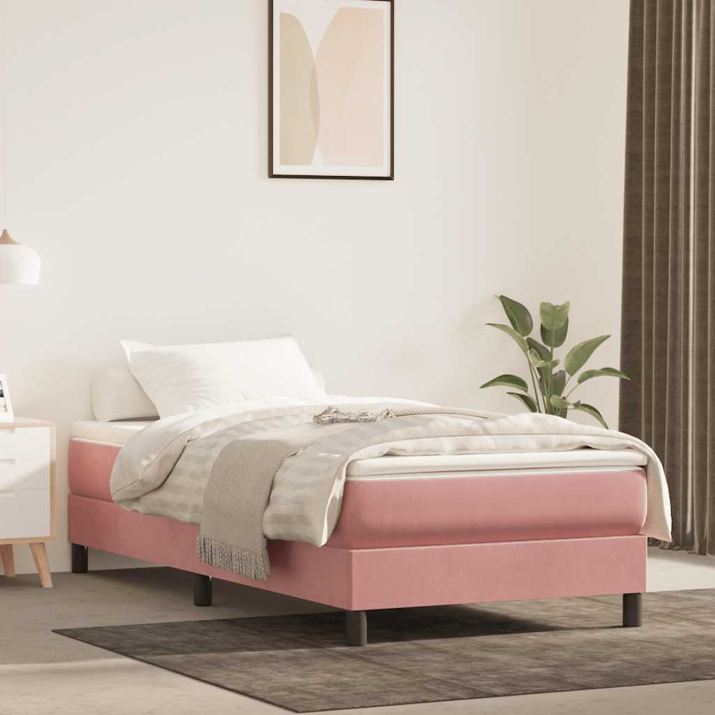 JUNG Vida Taschenfederkernmatratze Mittel Rosa 90x220x20 cm Samt
