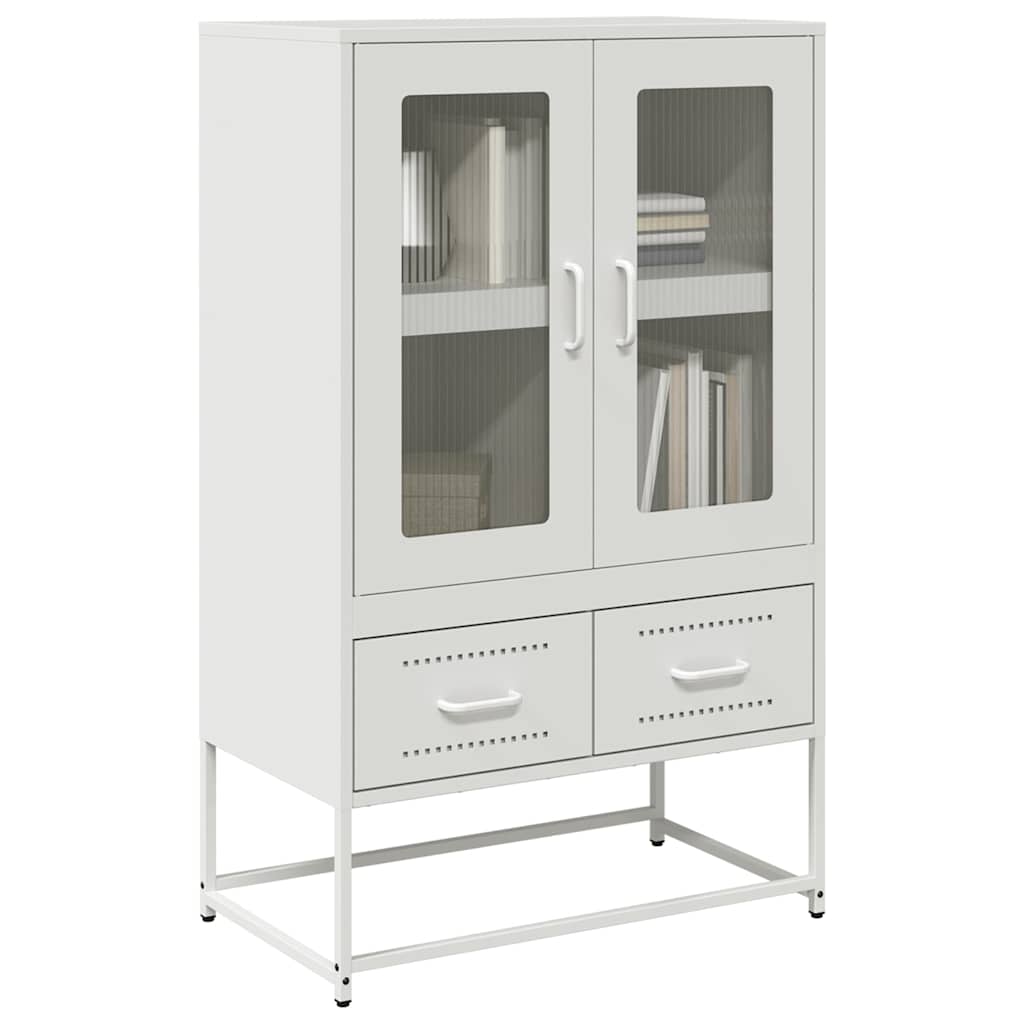 JUNG Vida Highboard Weiß 68x39x111,5 cm Stahl