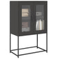 JUNG Vida Highboard Schwarz 68x39x107 cm Stahl