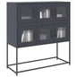 JUNG Vida Sideboard Anthrazit 100,5x39x107 cm Kaltgewalzter Stahl