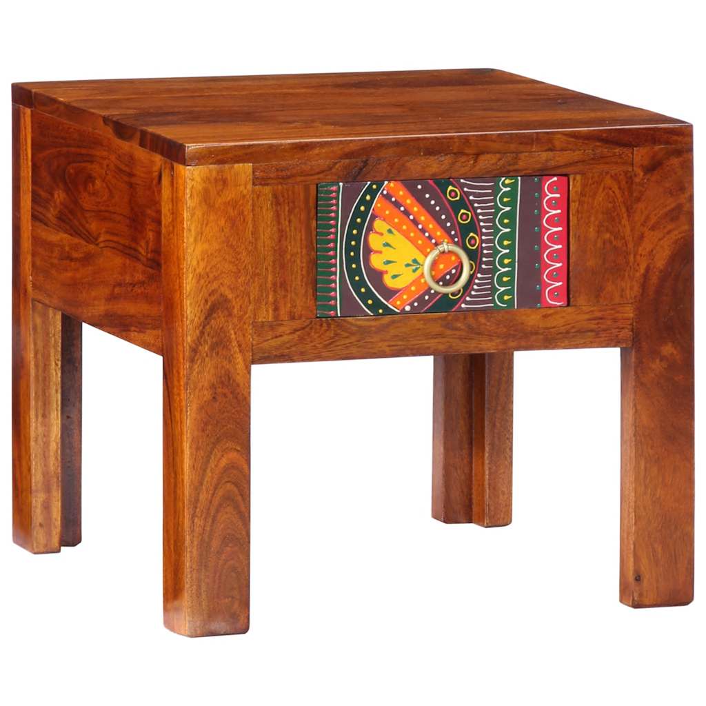 JUNG Vida Nachttisch 40x40x36 cm Massivholz Akazie