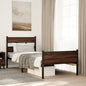 JUNG Vida Bettgestell ohne Matratze Braun Eiche 100x190 cm Holzwerkstoff