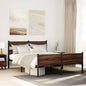 JUNG Vida Bettgestell ohne Matratze Braun Eiche 137x190 cm Holzwerkstoff