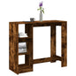JUNG Vida Bartisch mit Regal Räuchereiche 124x46x103,5 cm Holzwerkstoff