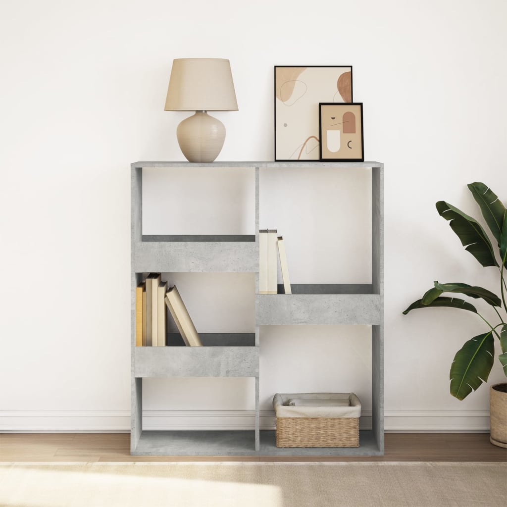 JUNG Vida Bücherregal/Raumteiler Betongrau 100x33x115 cm