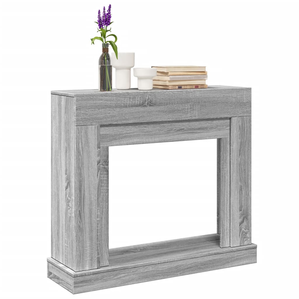 JUNG Vida Kaminumrandung Grau Sonoma 100x30x87,5 cm Holzwerkstoff