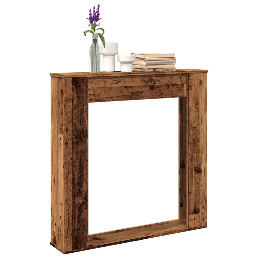 JUNG Vida Kaminumrandung Altholz-Optik 100x20x100 cm Holzwerkstoff