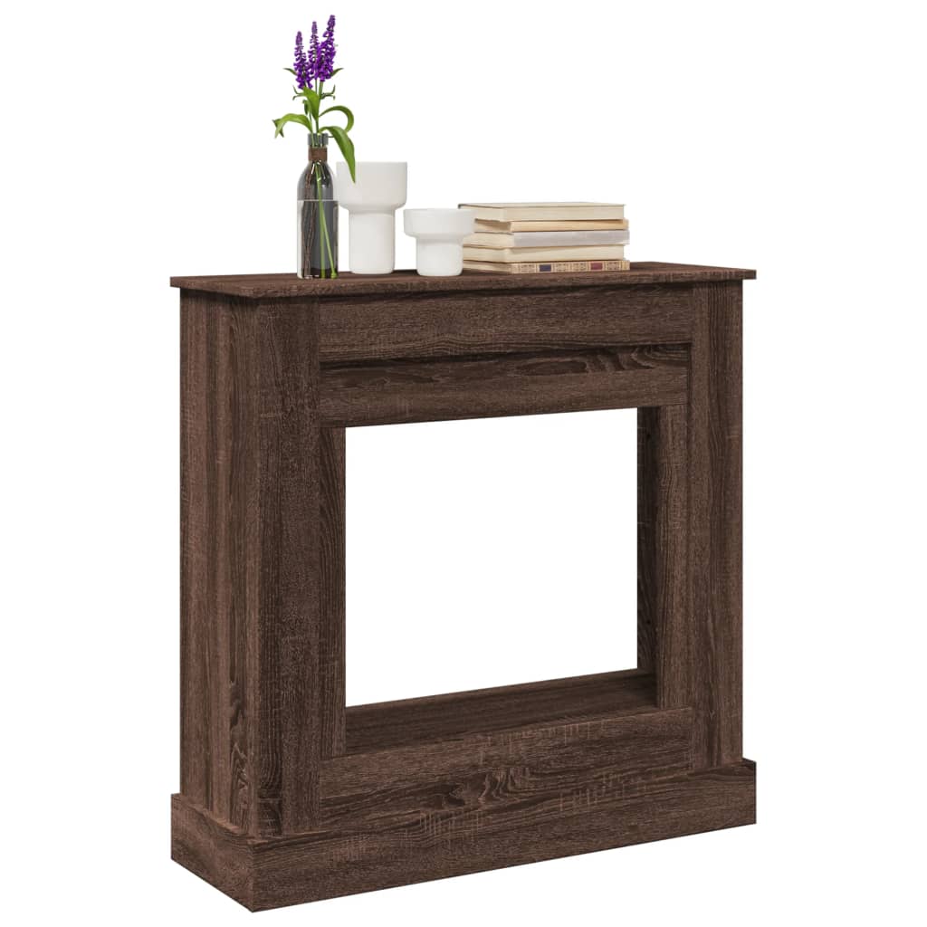 JUNG Vida Kaminumrandung Braun Eichen-Optik 90x30x90 cm Holzwerkstoff