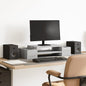 JUNG Vida Monitorständer mit Stauraum Grau Sonoma 70x27x15 Holzwerkstoff