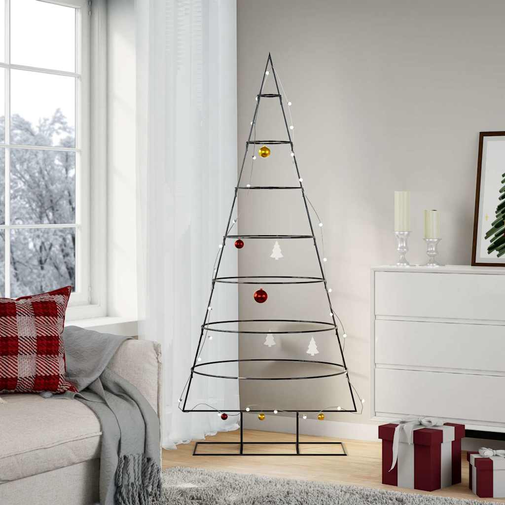 JUNG Vida Metall-Weihnachtsbaum für Dekorationen Schwarz 180 cm