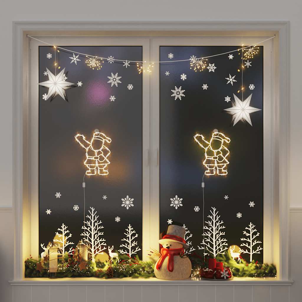 JUNG Vida Weihnachtsbeleuchtung Weihnachtsmann-Silhouette 2 Stk. 35 LEDs
