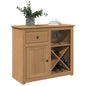 JUNG Vida Sideboard mit Schubladen Panama 93x40x80 cm Massivholz Kiefer
