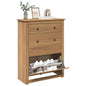 JUNG Vida Schuhschrank Panama 80x35x105 cm Massivholz Kiefer