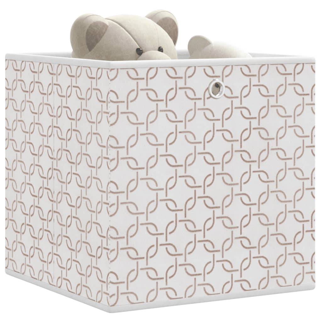 JUNG Vida Faltboxen 4 Stk. Creme 32x32x32 cm Vlies