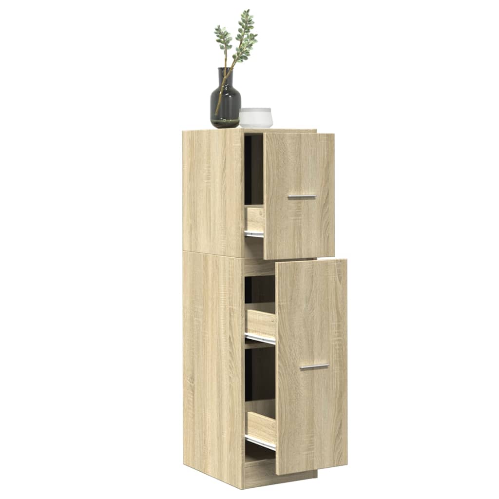JUNG Vida Apothekerschrank Sonoma-Eiche 30x41x118 cm Holzwerkstoff