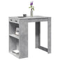 JUNG Vida Bartisch Betongrau 102x70x103,5 cm Holzwerkstoff