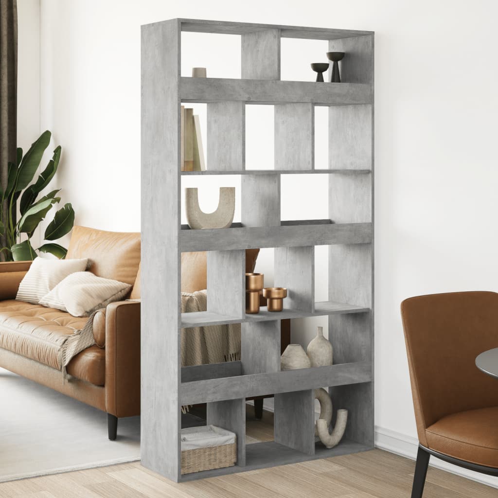 JUNG Vida Raumteiler Betongrau 100x33x187,5 cm Holzwerkstoff