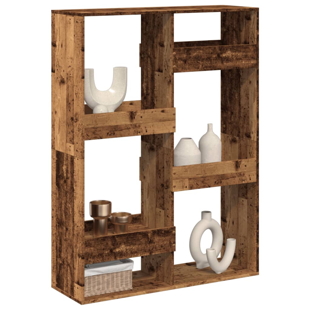 JUNG Vida Raumteiler Altholz-Optik 100x33x135 cm Holzwerkstoff