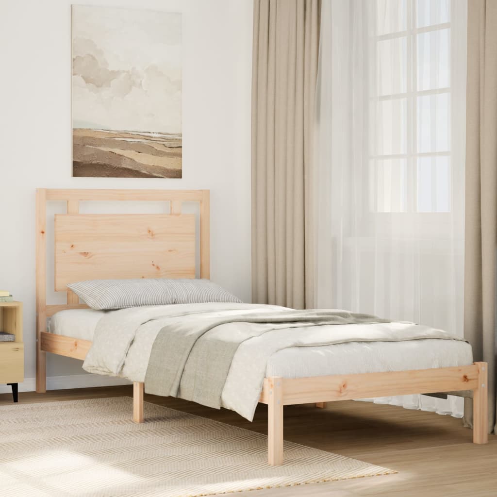 JUNG Vida Massivholzbett Extra Lang ohne Matratze 100x220 cm