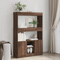 JUNG Vida Highboard Braun Eichen-Optik 92x33x140 cm Holzwerkstoff