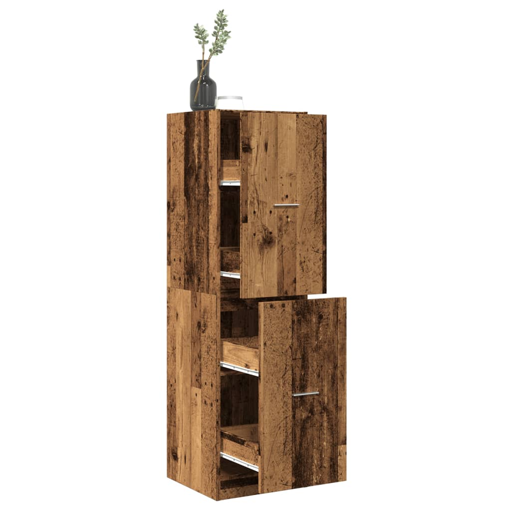 JUNG Vida Apothekerschrank Altholz-Optik 40x41x144,5 cm Holzwerkstoff