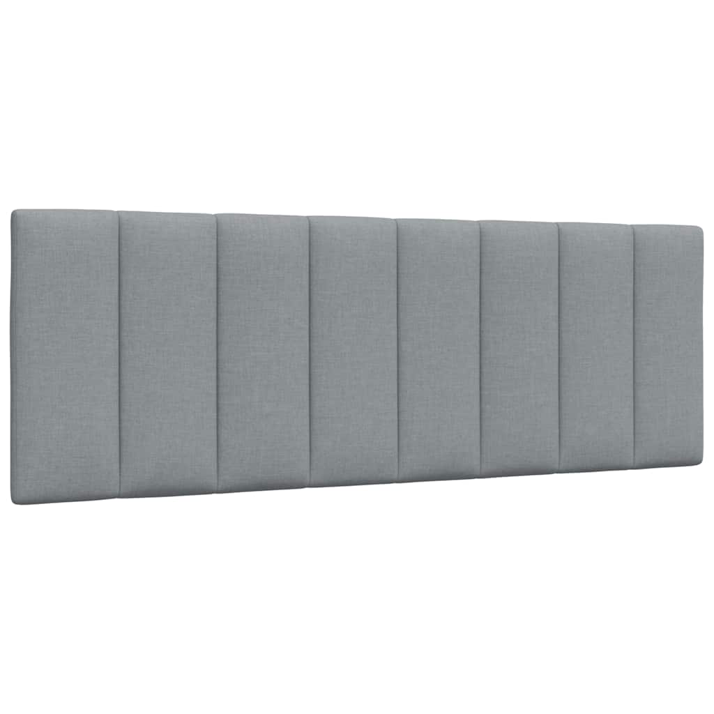 JUNG Vida Kopfteil-Kissen "Hanko" Hellgrau 120 cm Stoff